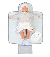 Пеленальний матрац дорожній 57х60 см Baby Veres Summer pink Bunny, фото 3