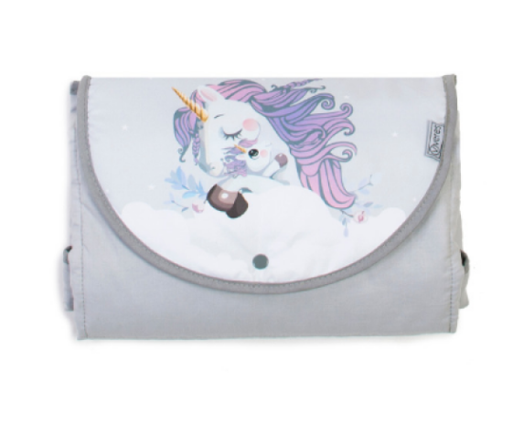 Сповивальний матрац дорожній 73х58 см Baby Veres Unicorn love