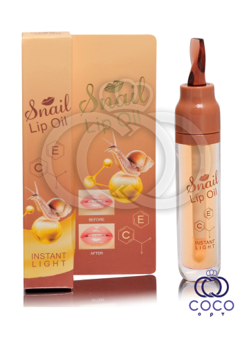 Блиск-плампер для збільшення об'єму губ Snail Lip Oil з муцином равлика 5 мл
