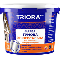 Резиновая краска универсальная "TRIORA" тёмно-зелёная 12,0 кг
