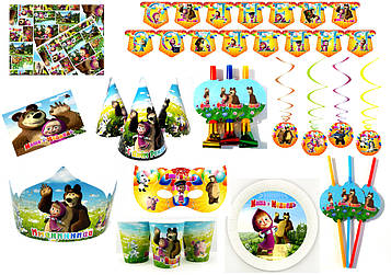 "Маша та Міша" - Набір Прикрас на 16 персон (175 елементів декора), УКР