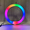 Кільцева лампа RGB 30 см MJ 300 + Подарунок Штатив Tripod FY-3120 / LED лампа для блогера, фото 4