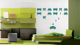 Вінілова інтер'єрна наклейка декор на стіну та шпалери «Cosmics Games» з оракалу