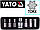 Набір біт зірочок Торкс Torx Т25-Т55 Yato YT-0410, фото 3