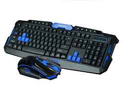 Бездротова геймерська клавіатура та миша - UKC HK-8100 Black