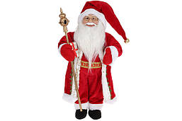 Новорічна іграшка Санта Клаус /Дід Мороз, 45см, колір - колір - червоний оксамит