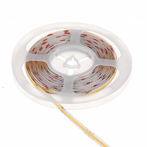Світлодіодна стрічка COB 12V, 1600 LED, 8мм, 40Вт/5м білий теплий