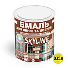 Емаль акрилова Для Вікон та Дверей SkyLine Wood Біла 0.75 л, фото 3