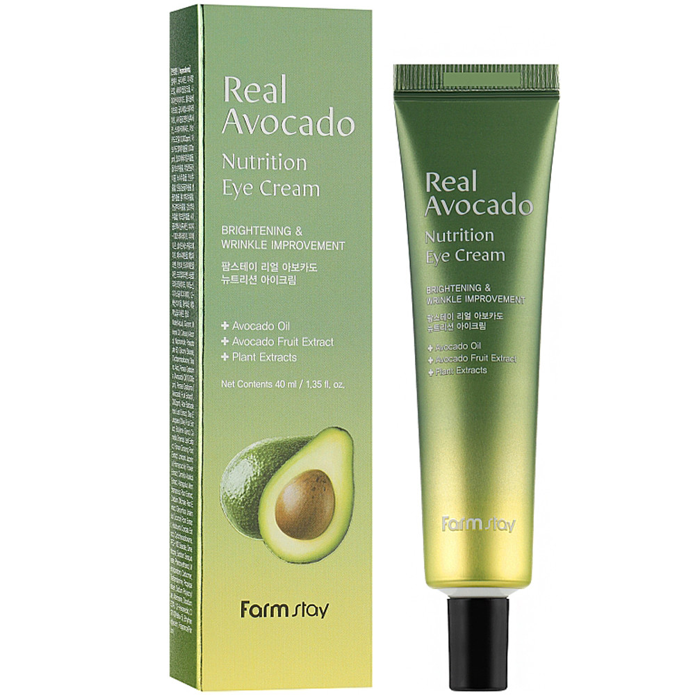 Живильний крем для шкіри навколо очей з авокадо FarmStay Real Avocado Nutrition Eye Cream 40 мл, фото 1