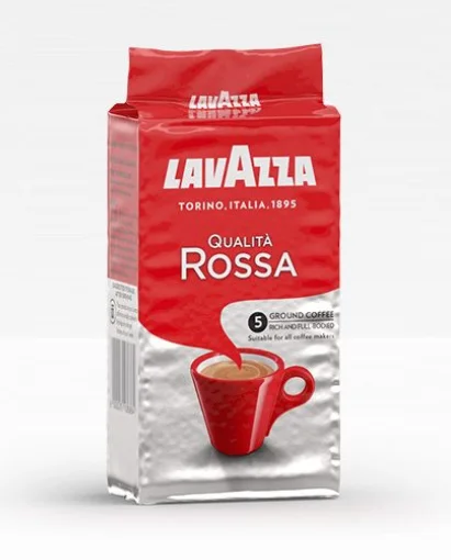 КАВА МЕЛЕНА LAVAZZA QUALITÀ ROSSA 250 Г У ВАКУУМНІЙ УПАКОВЦІ