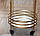 Сервірувальний столик на колесах із металу із дзеркальною стільницею золотою Гранд Презент 81362, фото 5