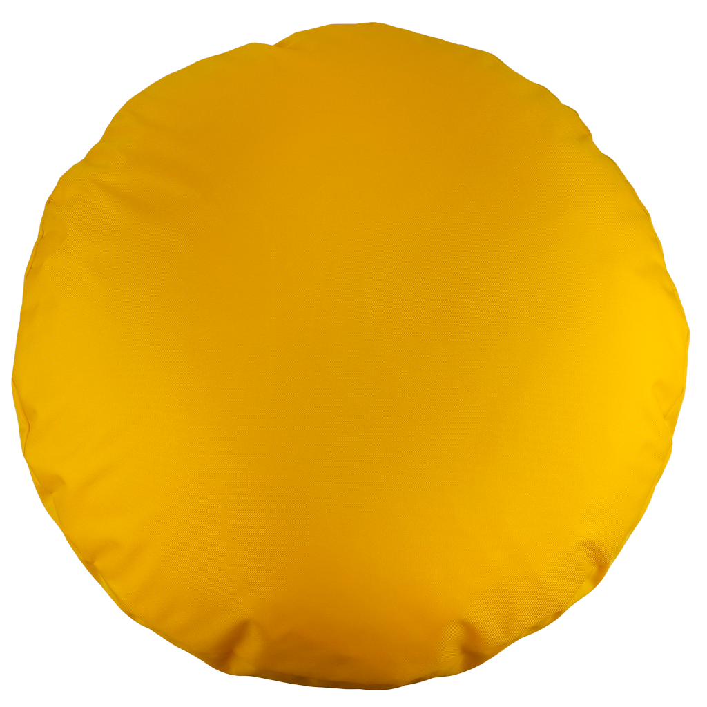 Пуф таблетка, Ø55*15 см, (оксфорд), (жовтий)