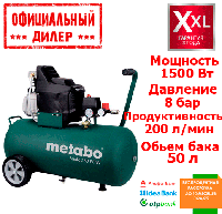 Поршневой масляный компрессор Metabo Basic 250-50 W (1.5 кВт, 200 л/мин, 50 л)