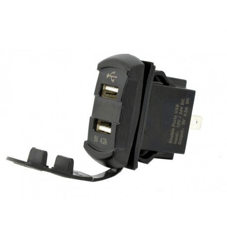 Розетка USB 2 виходи та Вольтметр, фото 1