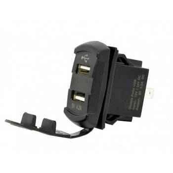 Розетка USB 2 виходи та Вольтметр