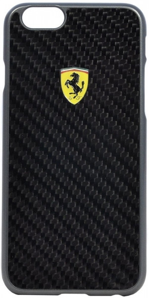 Чохол-накладка Ferrari Formula One Hard Real Carbon for iPhone 6/6S (FESCCBHCP6BL)