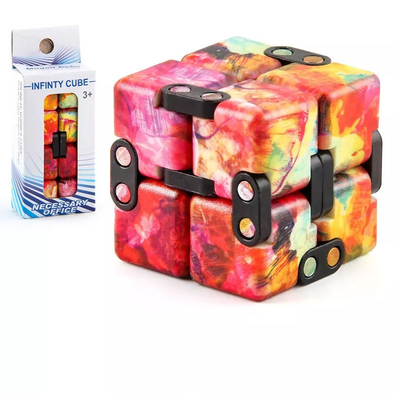 Кубик Антистресс Infinity Cube Радужный (красный с Синим) — Купить ...