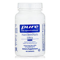 Витамины и минералы Pure Encapsulations Hair/Skin/Nails Ultra, 60 капсул