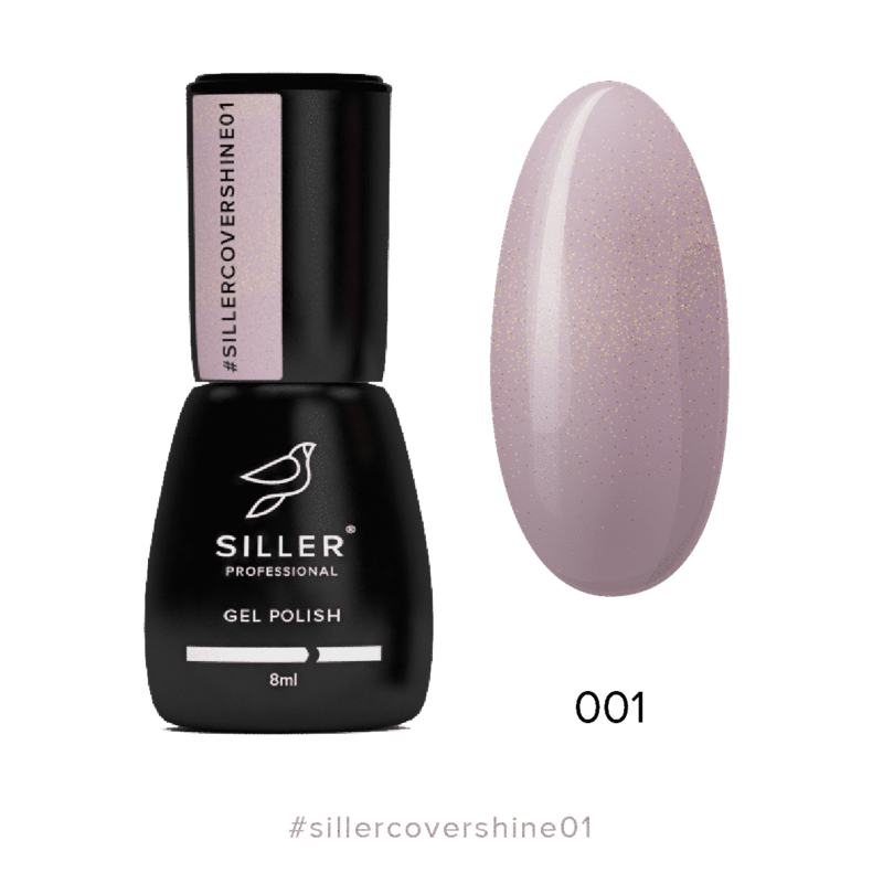 Siller Cover Shine Base No1 — камуфлювальна база з мікроблеском, 8 мл