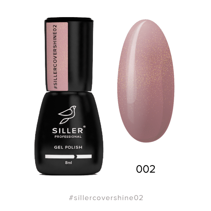 Siller Cover Shine Base No2 — камуфлювальна база з мікроблоском, 8 мл