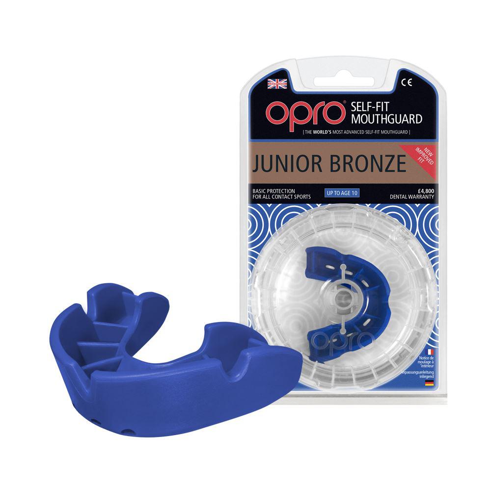 Капа боксерська OPRO Junior Bronze Blue (art.002185002)