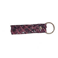 Брелок LOCKER's Trinket з шкіри пітона малиновий