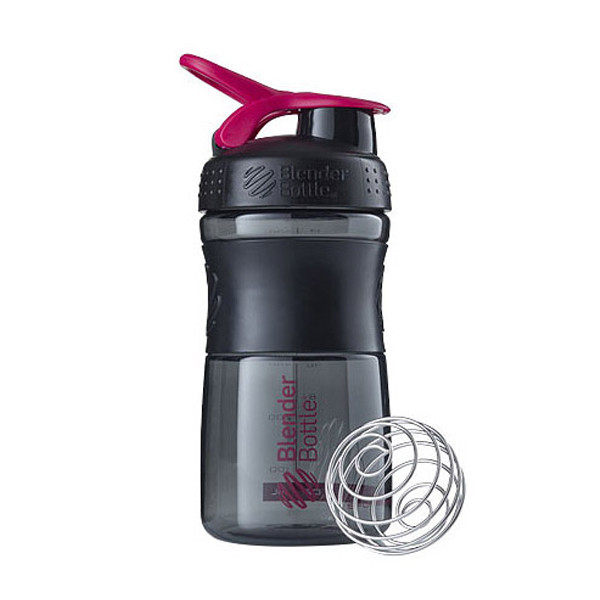 Шейкер спортивний (пляшка) BlenderBottle SportMixer 20oz/590ml Black/Pink (Original)