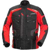 Куртка мотоциклетная мужская черно-красная, размер S, BUSE Torino Evo, 115962.S