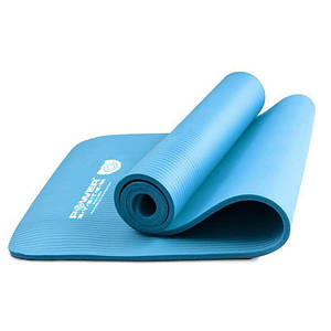 Килимок для йоги та фітнесу Power System PS-4017 NBR Fitness Yoga Mat Plus Blue (180х61х1)