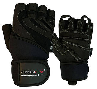 Рукавички для фітнесу PowerPlay 1063 E Чорні S