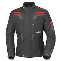 Куртка мотоциклетная мужская черно-красная, размер S, BUSE Lago Pro, 116342.S