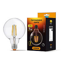 LED лампа VIDEX Filament G95FD 7W E27 4100K 220V