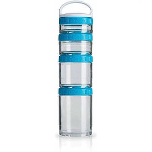 Контейнер спортивний BlenderBottle GoStak Starter 4 Pak Aqua (ORIGINAL)