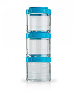 Контейнер спортивний BlenderBottle GoStak 3 Pak Aqua (ORIGINAL)