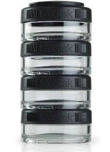 Контейнер спортивний BlenderBottle GoStak 4*40ml Black (ORIGINAL)
