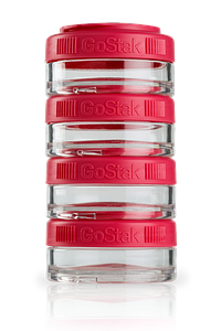 Контейнер спортивний BlenderBottle GoStak 4*40ml Red (ORIGINAL)