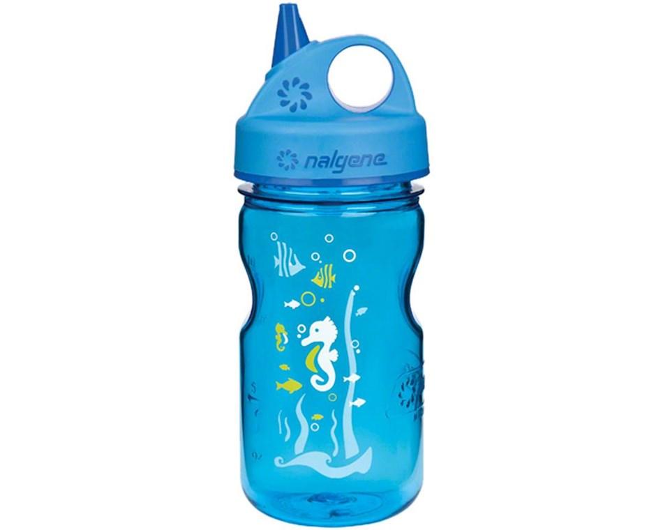 Пляшка для води дитяча Nalgene Grip-n-Gulp синя Art. 350 мл.