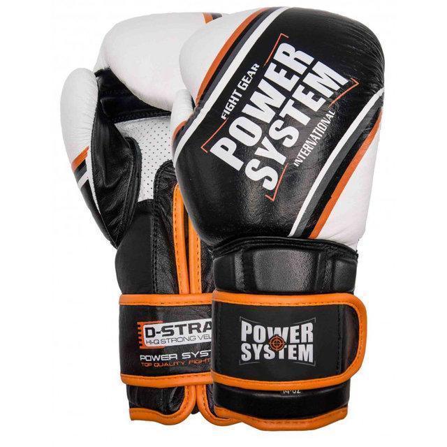 Боксерські рукавиці Power System PS 5006 Contender Black/Orange Line 14 унцій