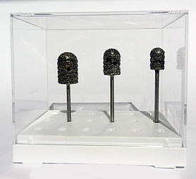 Підставка з кришкою для борів під прямий наконечник, 18 штук, ZB 33