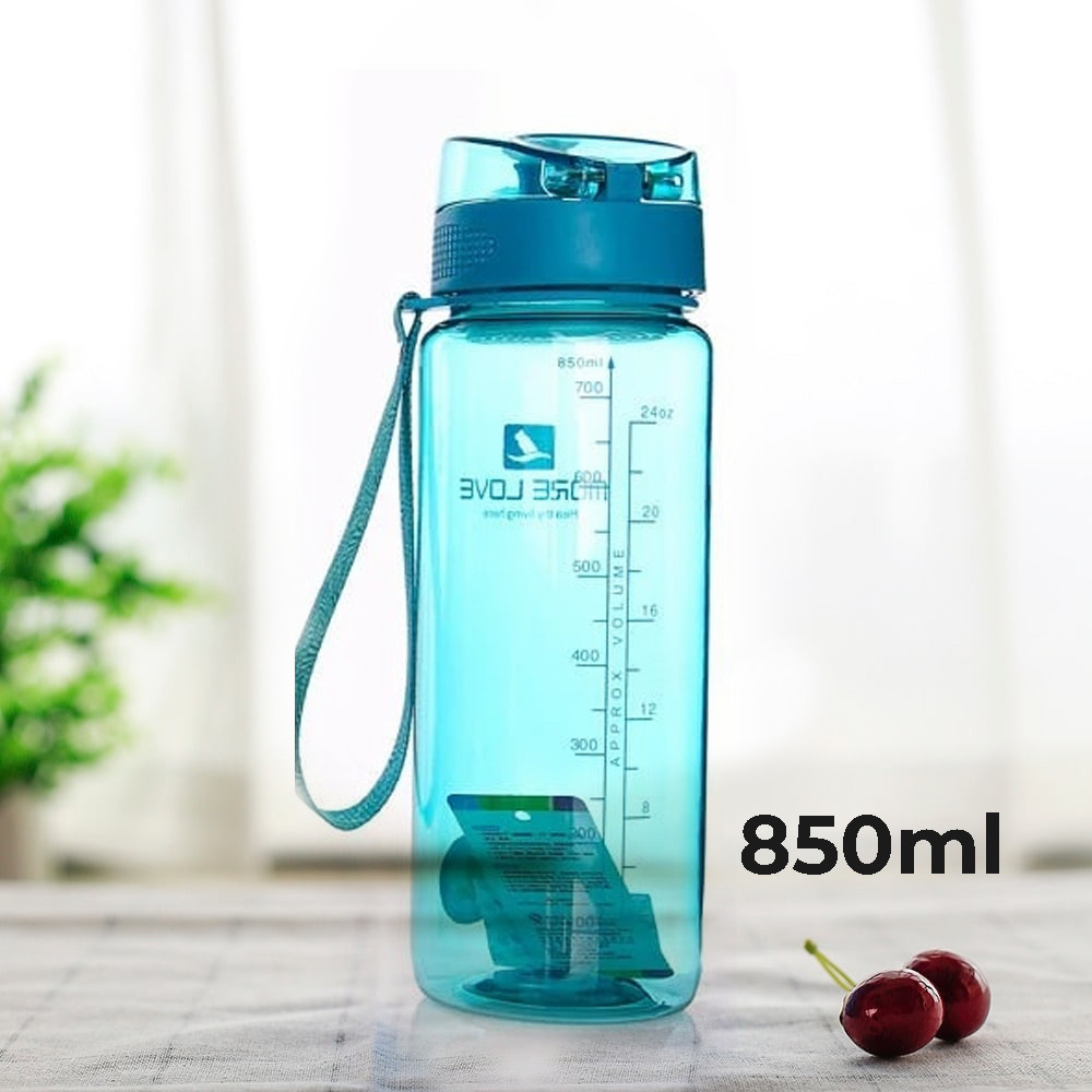 Пляшка для води CASNO 850 мл MX-5040 More Love Блакитна