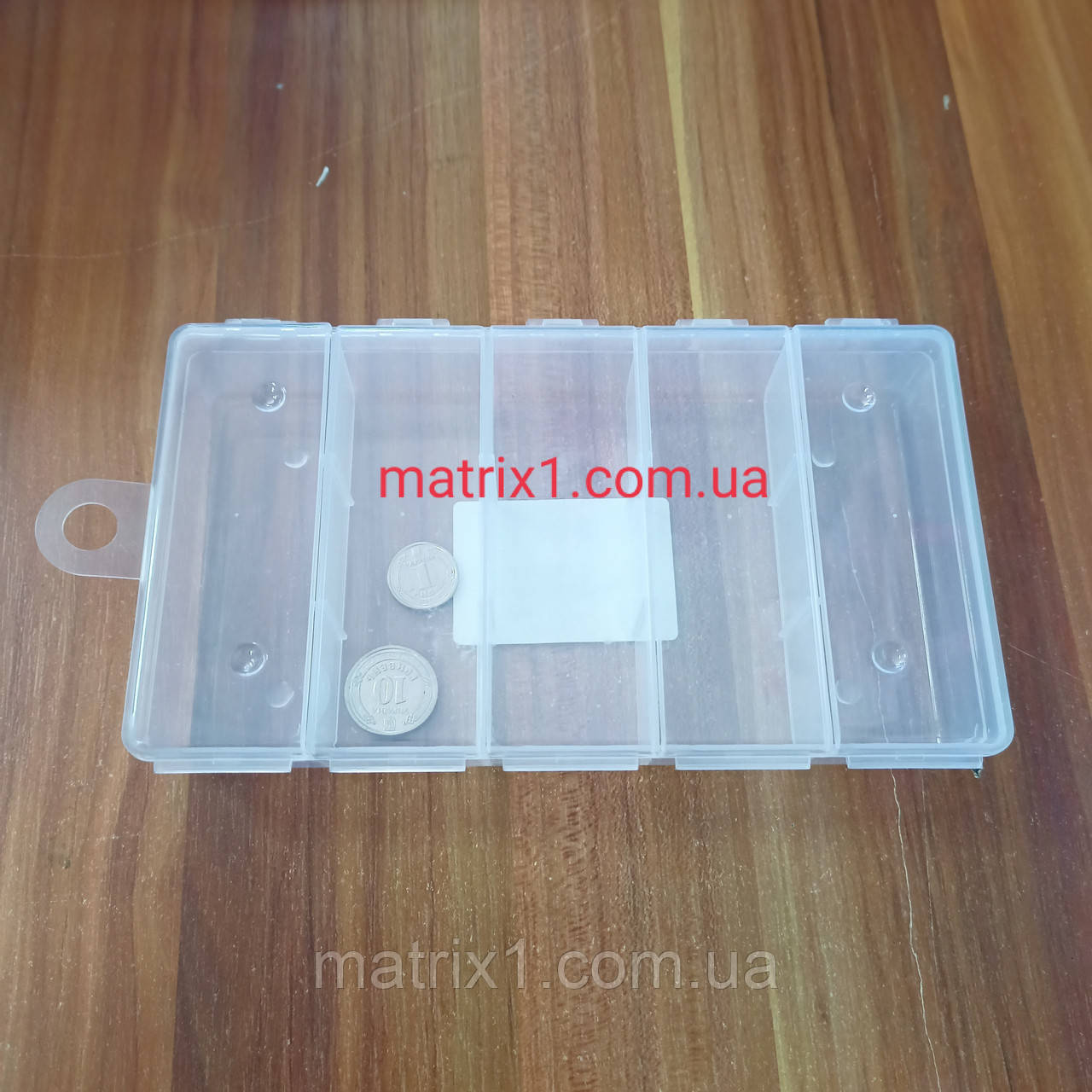 Органайзер 200х115х35 мм пластиковий, 5 відсіків УКРАЇНА, фото 1