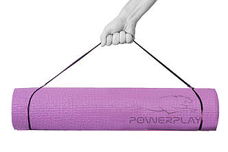 Килимок для йоги та фітнесу PowerPlay 4010 PVC Yoga Mat Лавандовий (173x61x0.6)