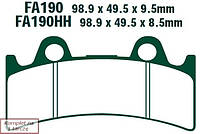 Гальмівні колодки дискові мотоциклетні на один диск EBC, GFA190HH