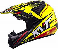 Мотоциклетный шлем закрытый KYT CROSS OVER POWER черно-желтый fluo, размер XS, YSCO0004.XS