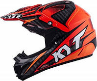 Мотоциклетный шлем закрытый KYT CROSS OVER POWER черно-красный, размер S, YSCO0003.S