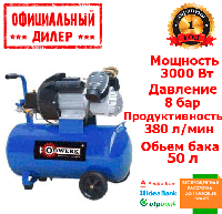 Компрессор Odwerk TAV-4050 (3 кВт, 380 л/мин, 50 л) YLP