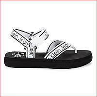 Женские босоножки CALVIN KLEIN Mikki Logo Print Sport Sandal ОРИГИНАЛ (Размер 8,5; 9,5) белые