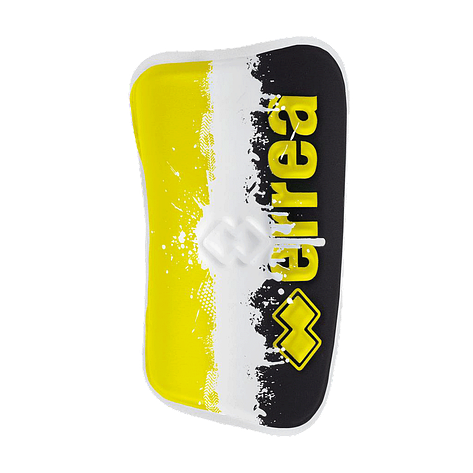 Футбольні щитки Errea GEYSIR жовтий флуо чорний/білий унісекс, фото 2