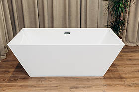 Ванна Окремо Стоїть з Акрилу BRONE White Mone Акрилова Прямокутна Ванна БРОНІ 160*80*58cm