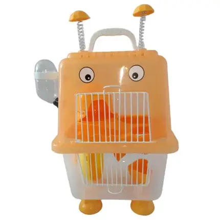 Клетка для хомяка AnimAll Robotic, 20.7x19x36 см, оранжевая, фото 2